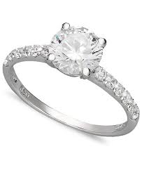 Arabella 14k White Gold Ring, Swarovski Zirconia Wedding Ring (2-3/4 ct.  t.w.) & Reviews - Rings - Jewelry & Watches - Macy's